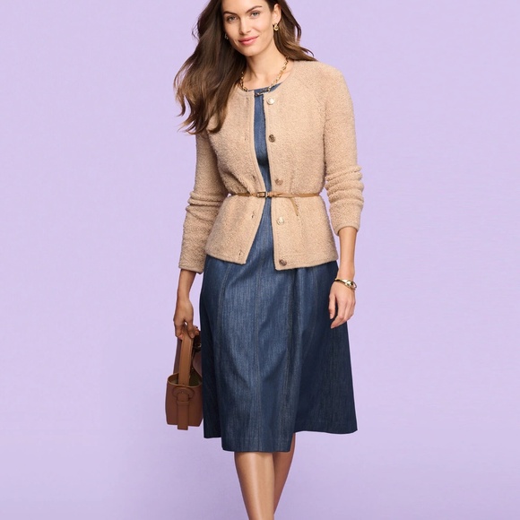 Talbots Denim Sleeveless Shift Dress, 20W — NWT - Picture 11 of 12